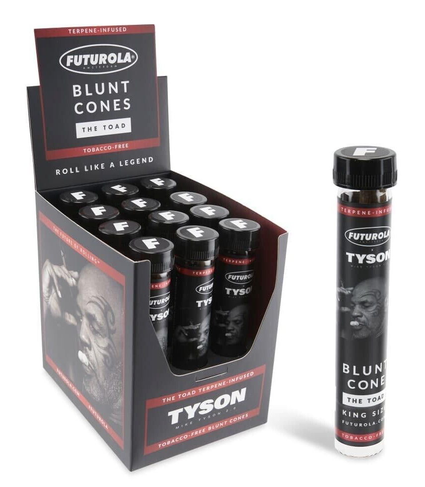 Futurola Blunt Cones The Toad Mike Tyson Pre Rolled Cone 12 Tubes