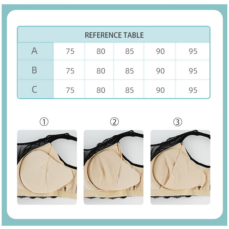 Sexy Lace Pocket Bra for Silicone Breast Insert Mastectomy Prosthesis Wireless