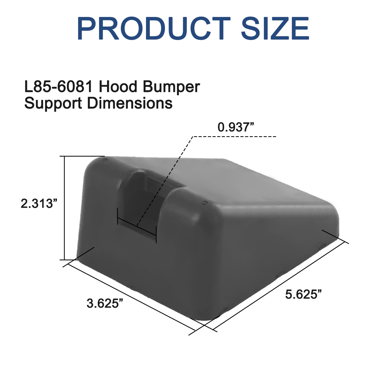 2Pz Hood Bumper Support For Peterbilt 567 579 Kenworth T680 T880 M75681 L85-6081
