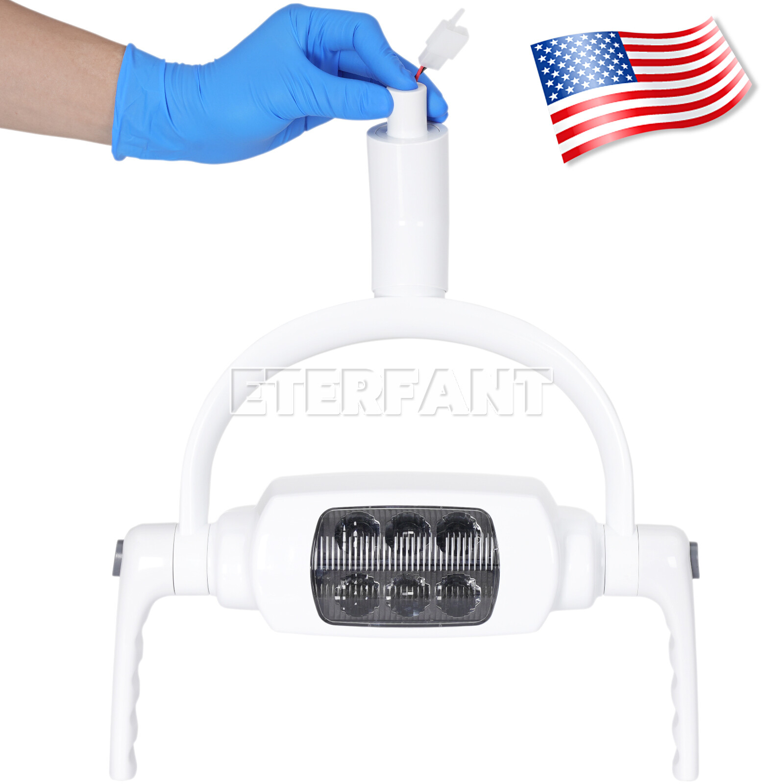 6 LED Shadowless Oral Lamp Light Induction Sensor For Dental Chair 26mm/22mm US