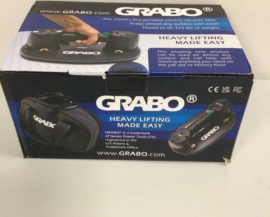 GRABO lifter Cordless Vacuum Suction Lifter with Carry Case Bag