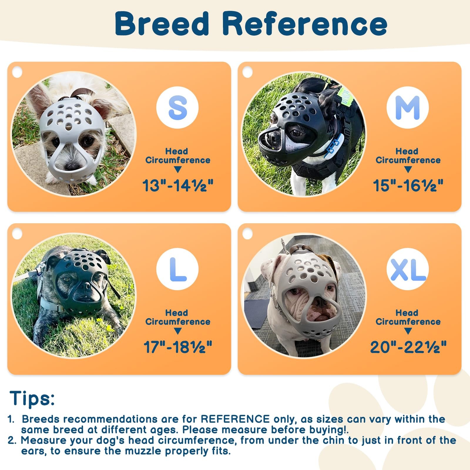 BARKLESS Dog Muzzle for Short Snout Dogs, Soft Silicone Biting, Chewing,
