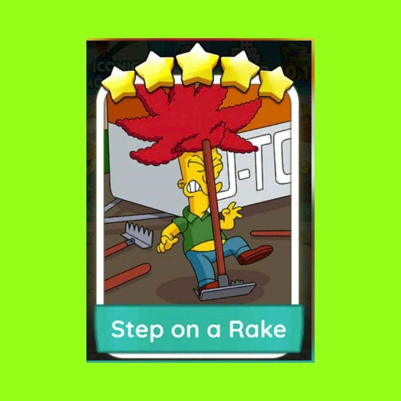 1 X Step on a Rake ( ⭐⭐⭐⭐⭐ ) - Set 21 - Mono_poly_Go Stickers - Suppar Service