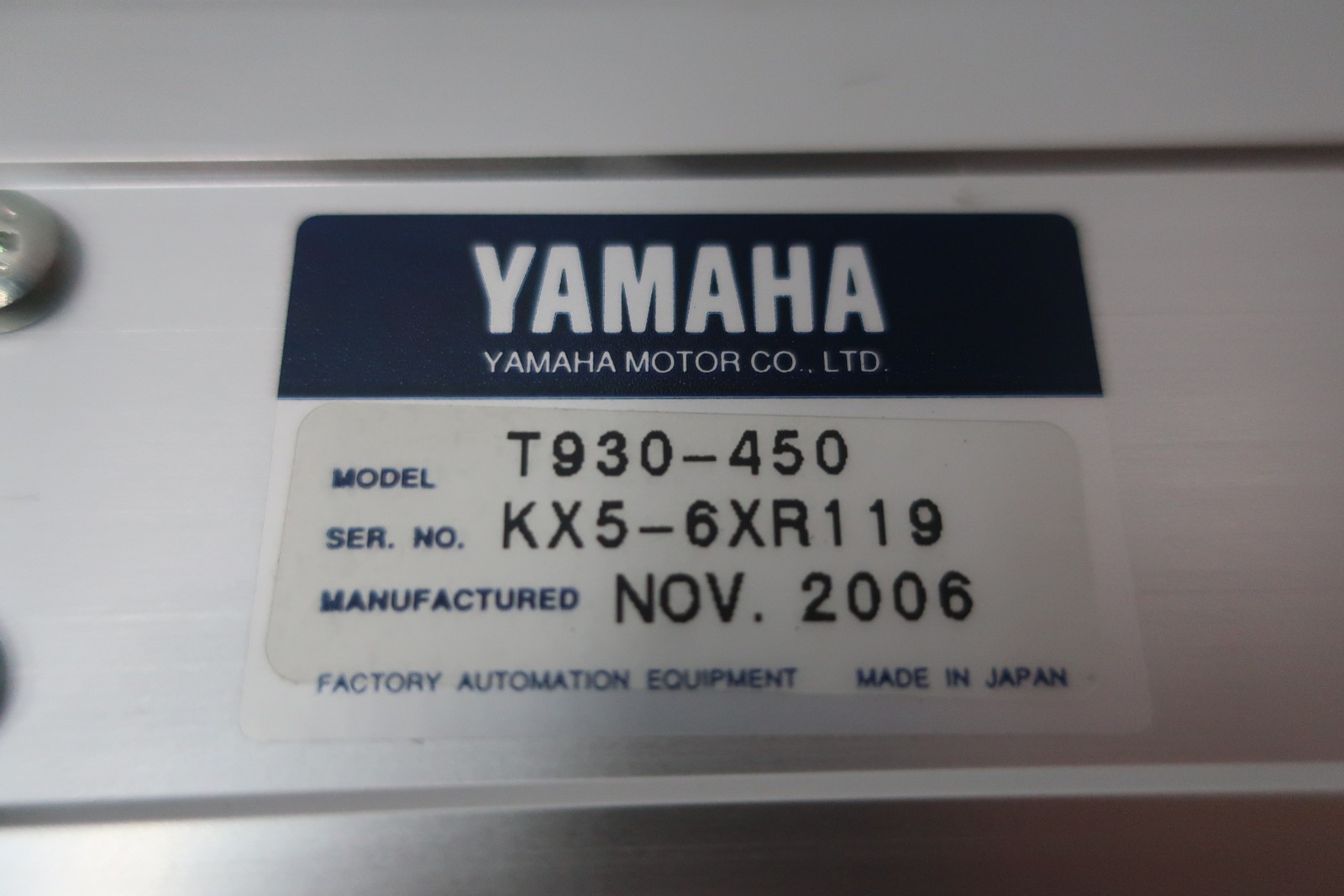 Yamaha T930-450 Robot Arm