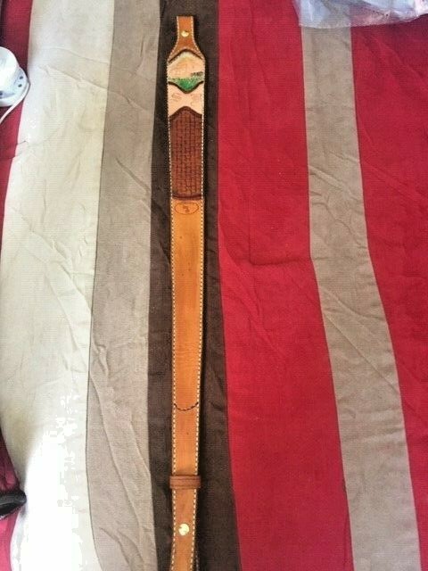 Rifle Adjustable Sling ~ Plain or Hand Tooled or Leather LACED - Padded