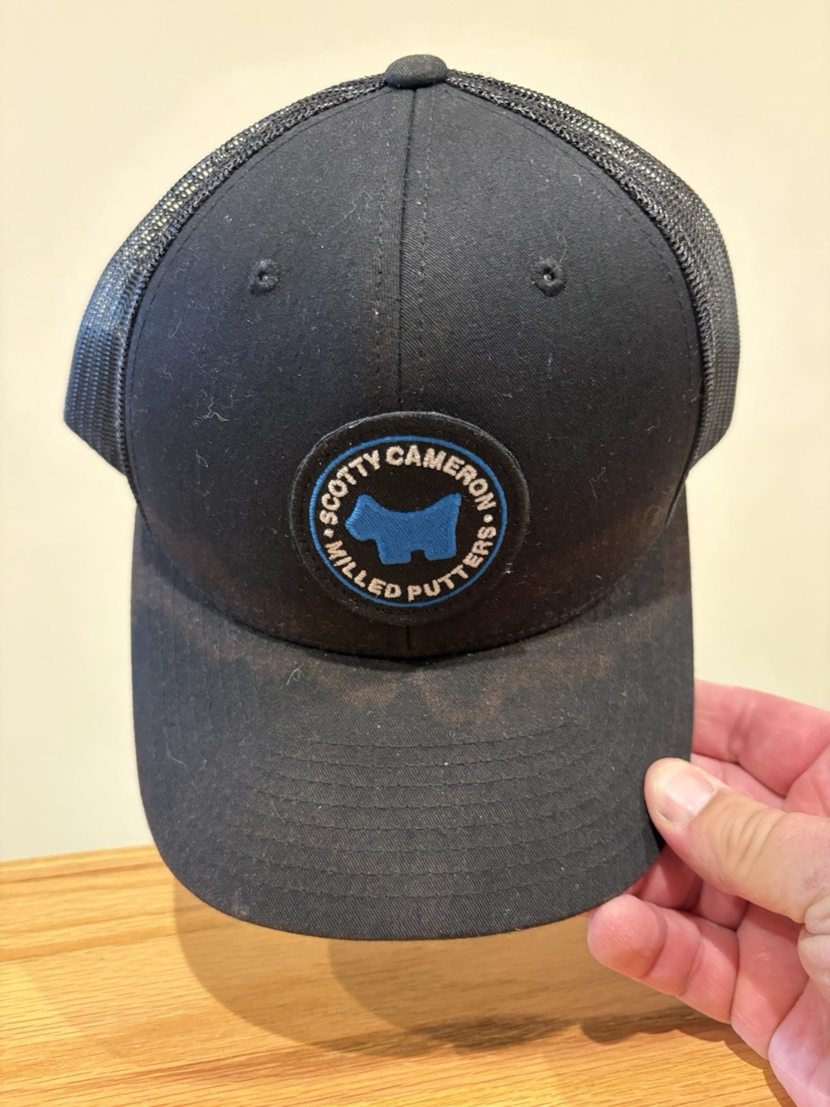 Scotty Cameron Blue Scotty Dog Round Patch Trucker Hat
