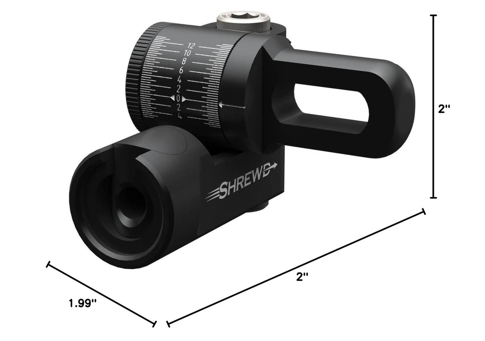 Shrewd Archery Atlas V-Bar Stabilizer Mount Matte Black Single