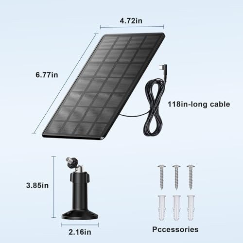 Solar Panel for Automatic Chicken Coop Door – 360° Rotating Max 500mA High