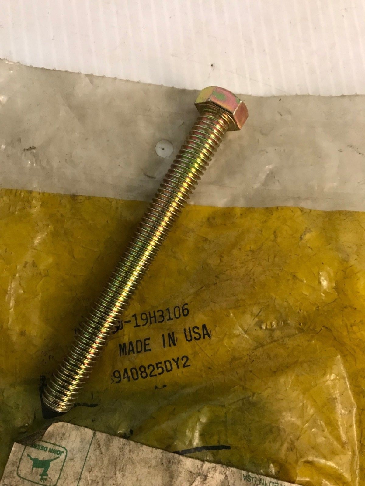 19H3106 GENUINE John Deere  CAP SCREW BOLT
