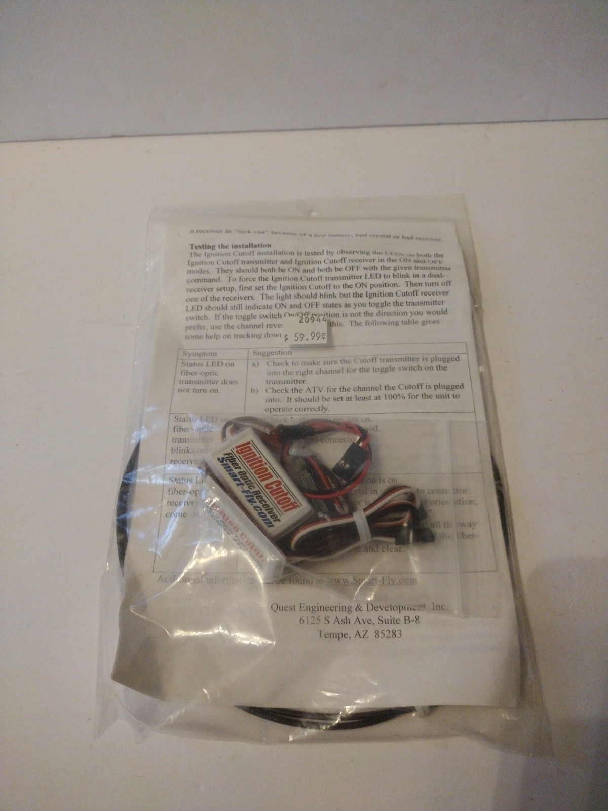 VTG SMART FLY IGNITION CUTOFF FOR RC PLANES NOS