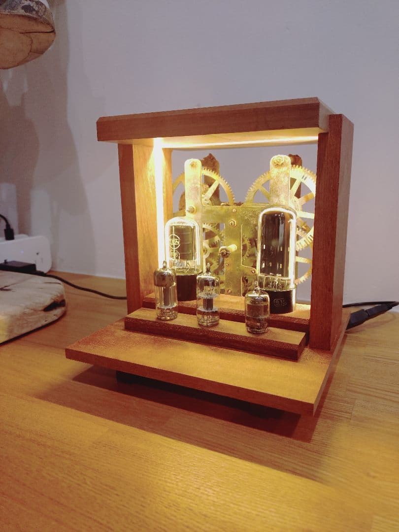 Handmade Vacuum Tube Display Stand Wood Base Multi-tube Holder Amplifier Tube