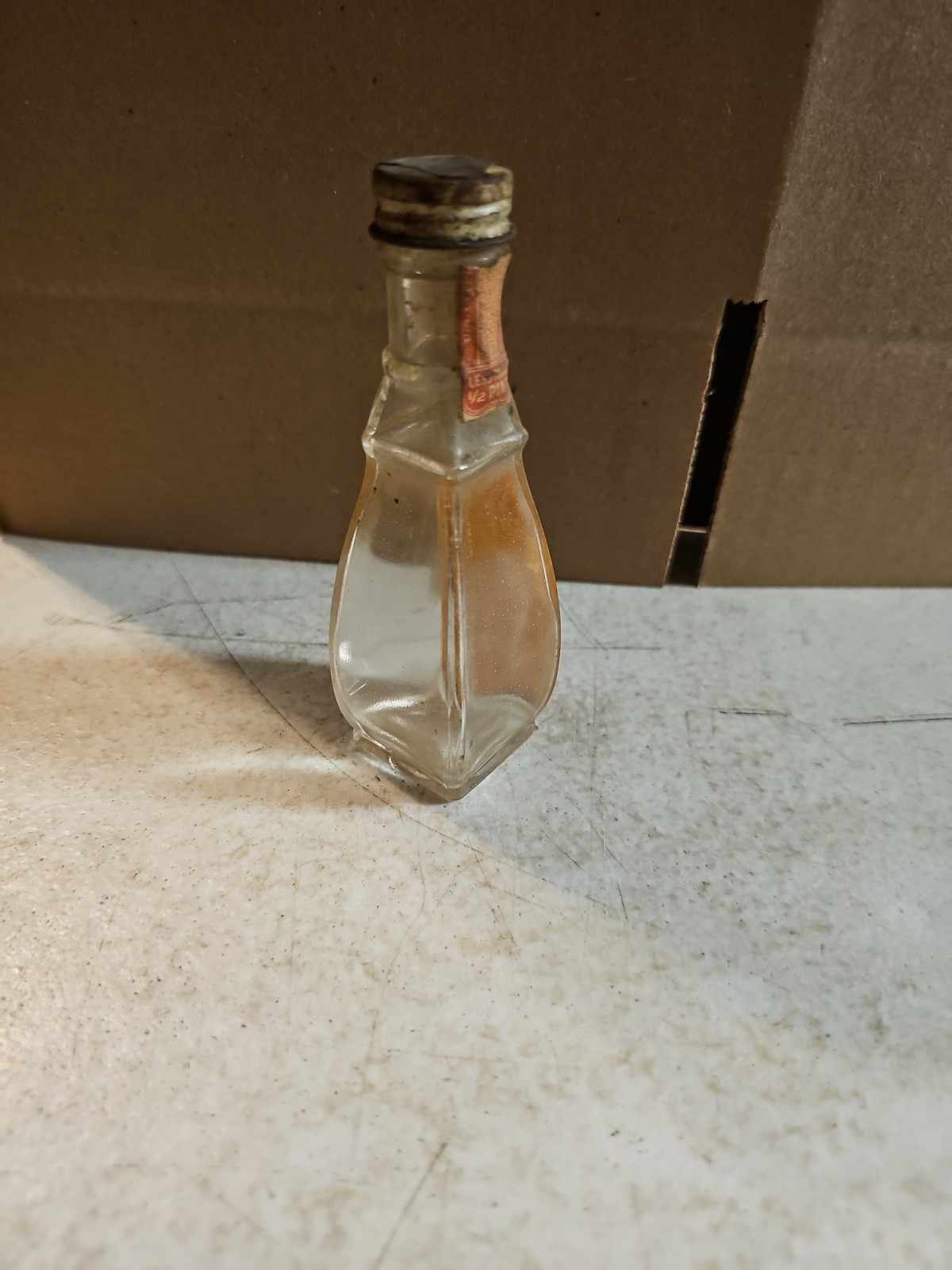 Vintage Fine St. Thomas Virgin Island Rum Empty Mini Bottle