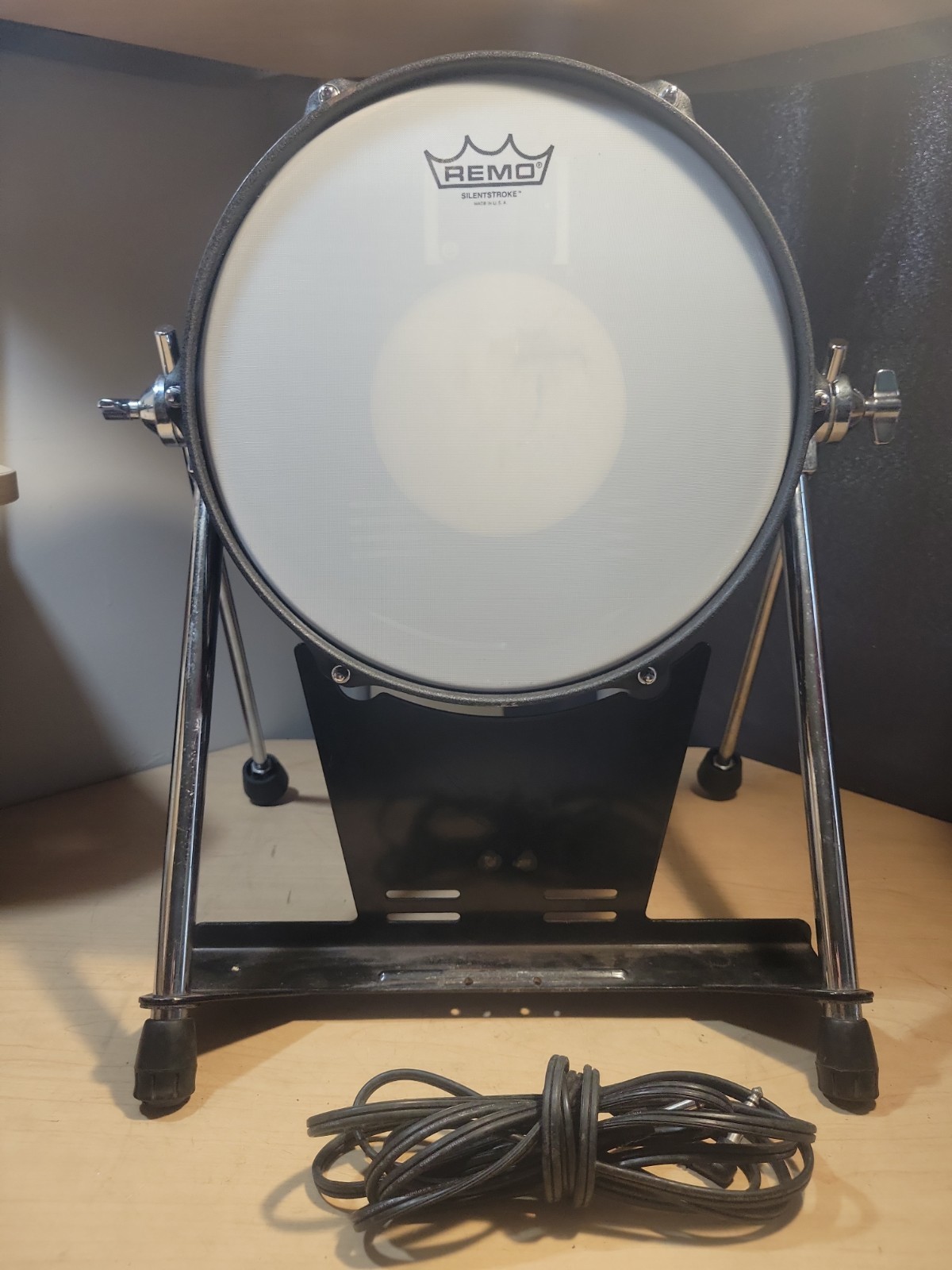*Repaired* - Roland KD-120 - Black - Mesh Head Kick Bass Drum Pad W/ Legs #3U2
