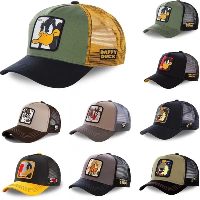 Anime Cartoon Snapback Baseball Cap Cotton Hip Hop Trucker Mesh Hat Unisex