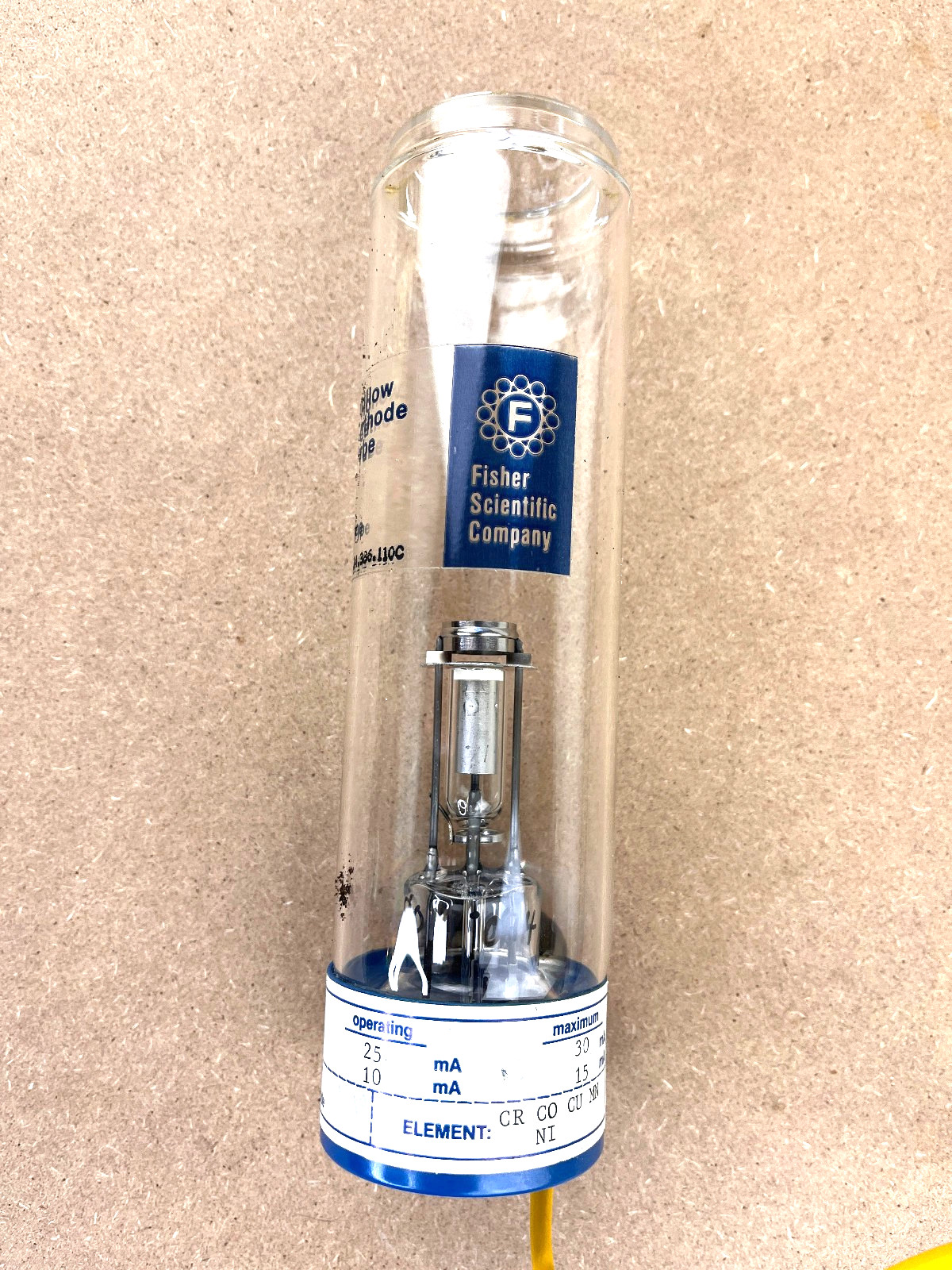 Fisher Scientific Hollow Cathode Lamp 9-pin; Element: CR CO CU MN NI 14.386.10C