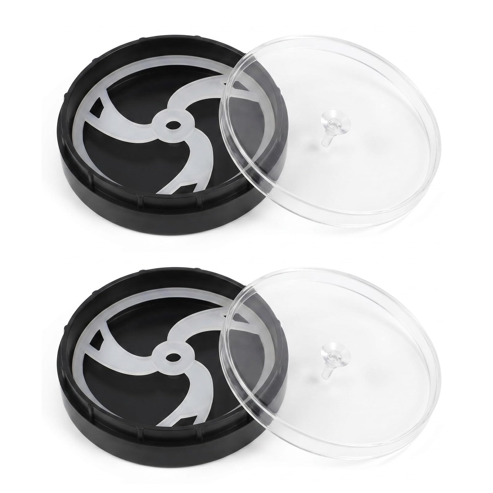 2 Pack Black Watch Storage Case Shockproof, Plastic Watch Movement Holder for...
