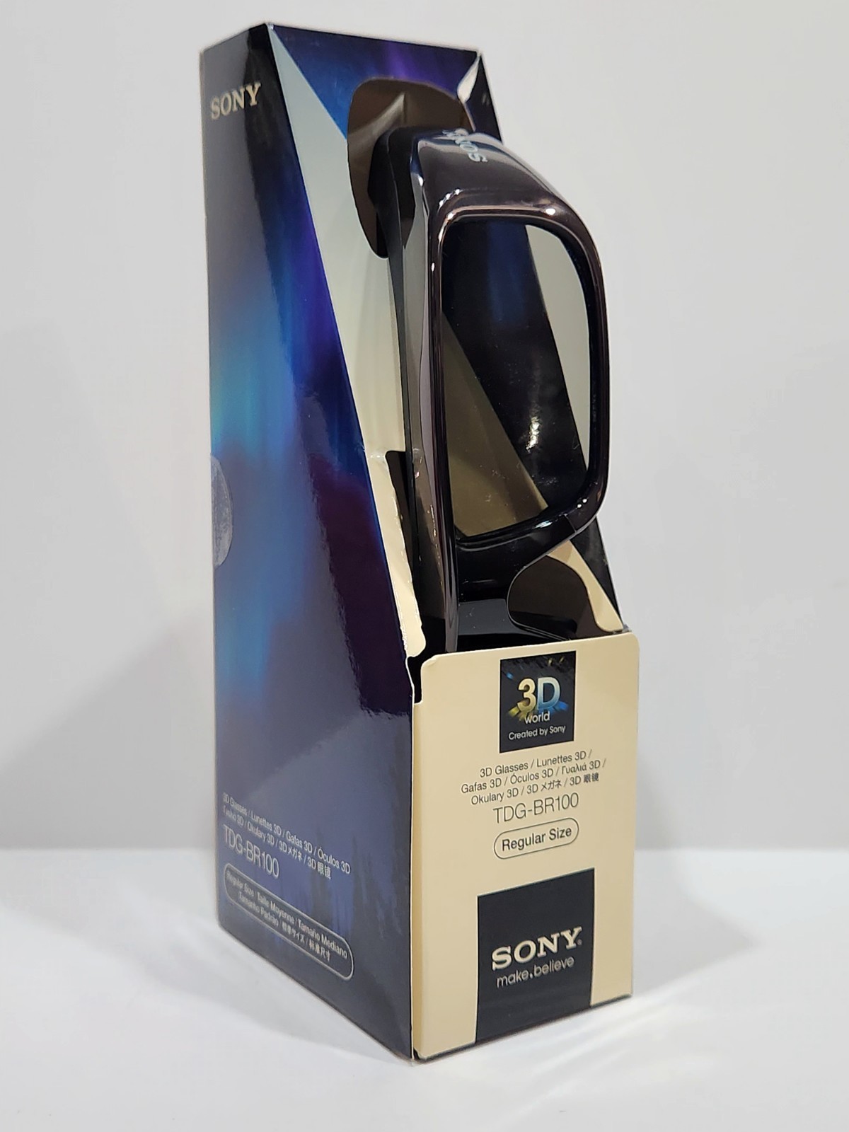 Sony TDG-BR100 Active 3D Glasses Regular Size For BRAVIA 3D TVs - Open Box