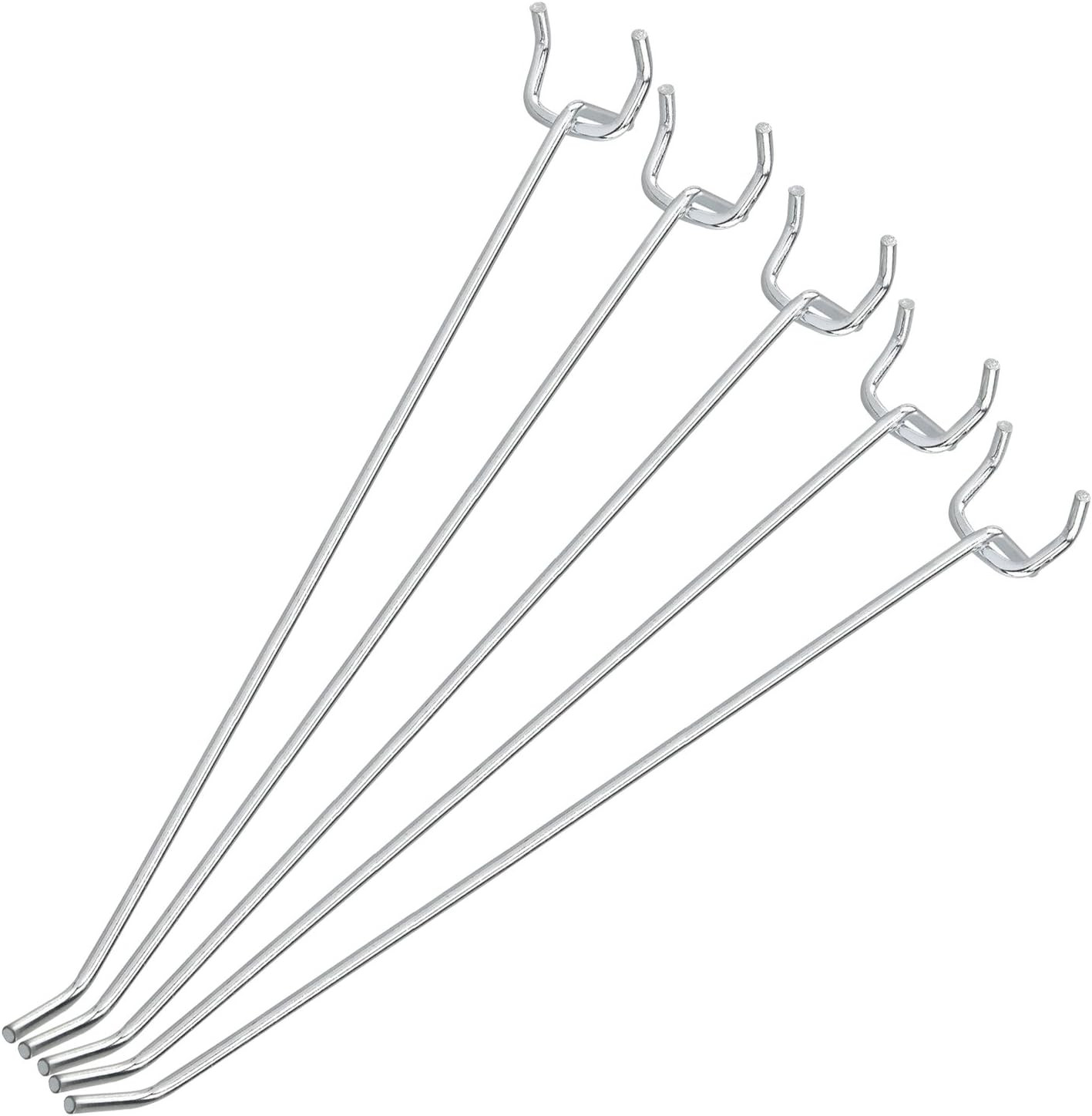 53104A 8” Pegboard Hook Organizer Kit, 50 Pack, Hanging Hooks Set for Garage Org