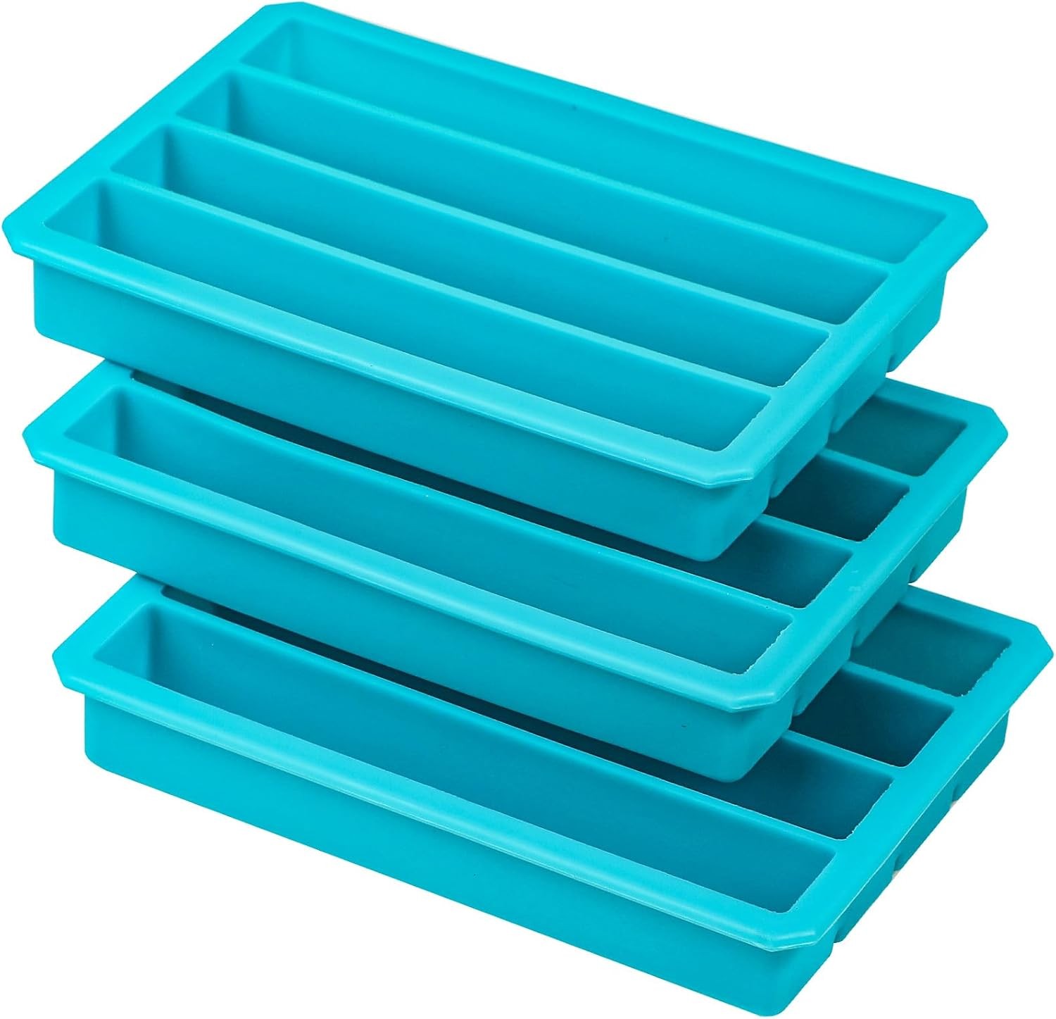 Silicone Ice Cube Trays for Water Bottles Ice Cube Mold 12 Cavity, Easy