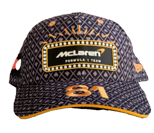 2025 Las Vegas Grand Prix Black McLaren F1 Racing Piastri 81 Cap; Factory 2nd