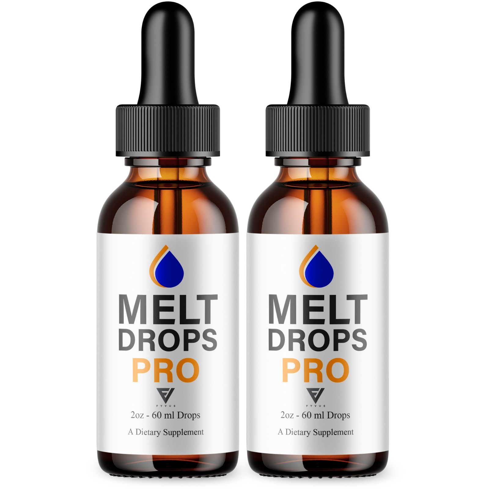 (2 Pack) Melt Drops Pro Supplement, Melt Drops Pro Weight Management (4oz)