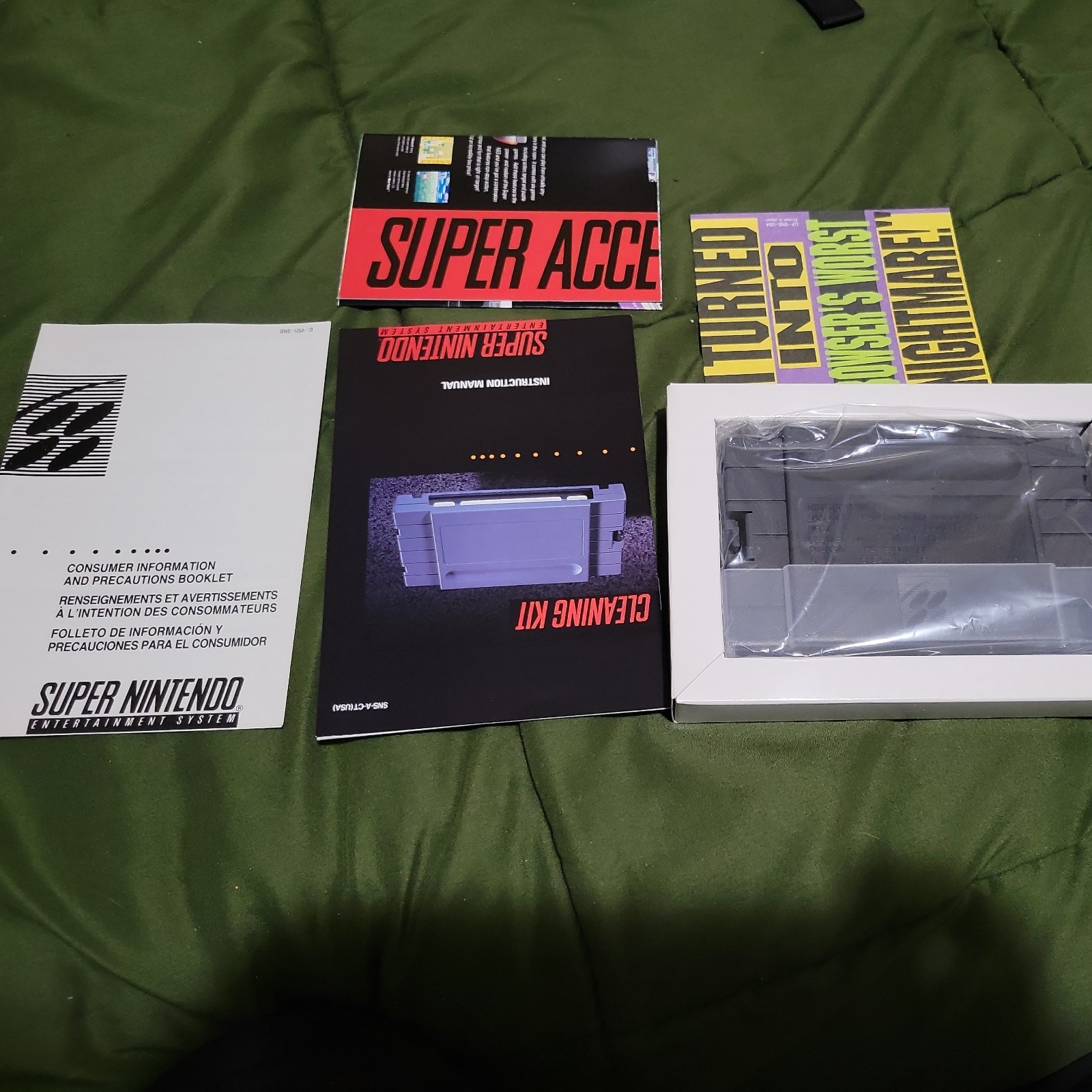 Nes Cleaning Kit Cib & snes cleaning kit cib