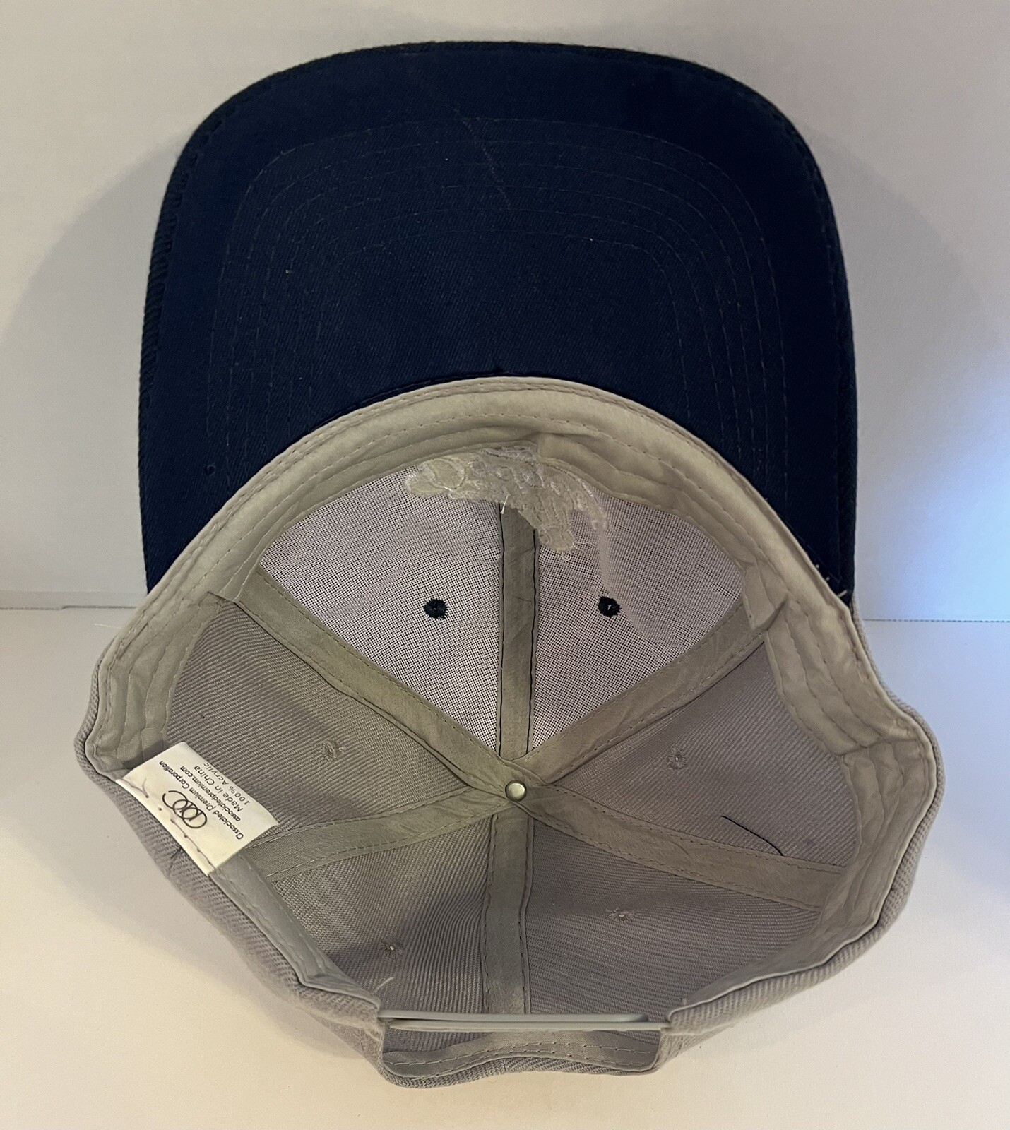 Oklahoma City Dodgers Hat SnapBack Blue Gray Spellout Logo