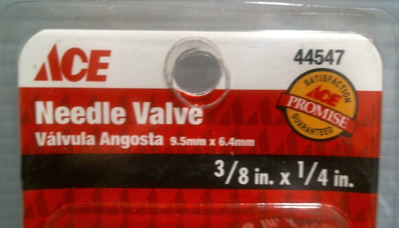 ACE Needle Valve 3/8" X 1/4" (44547) FS