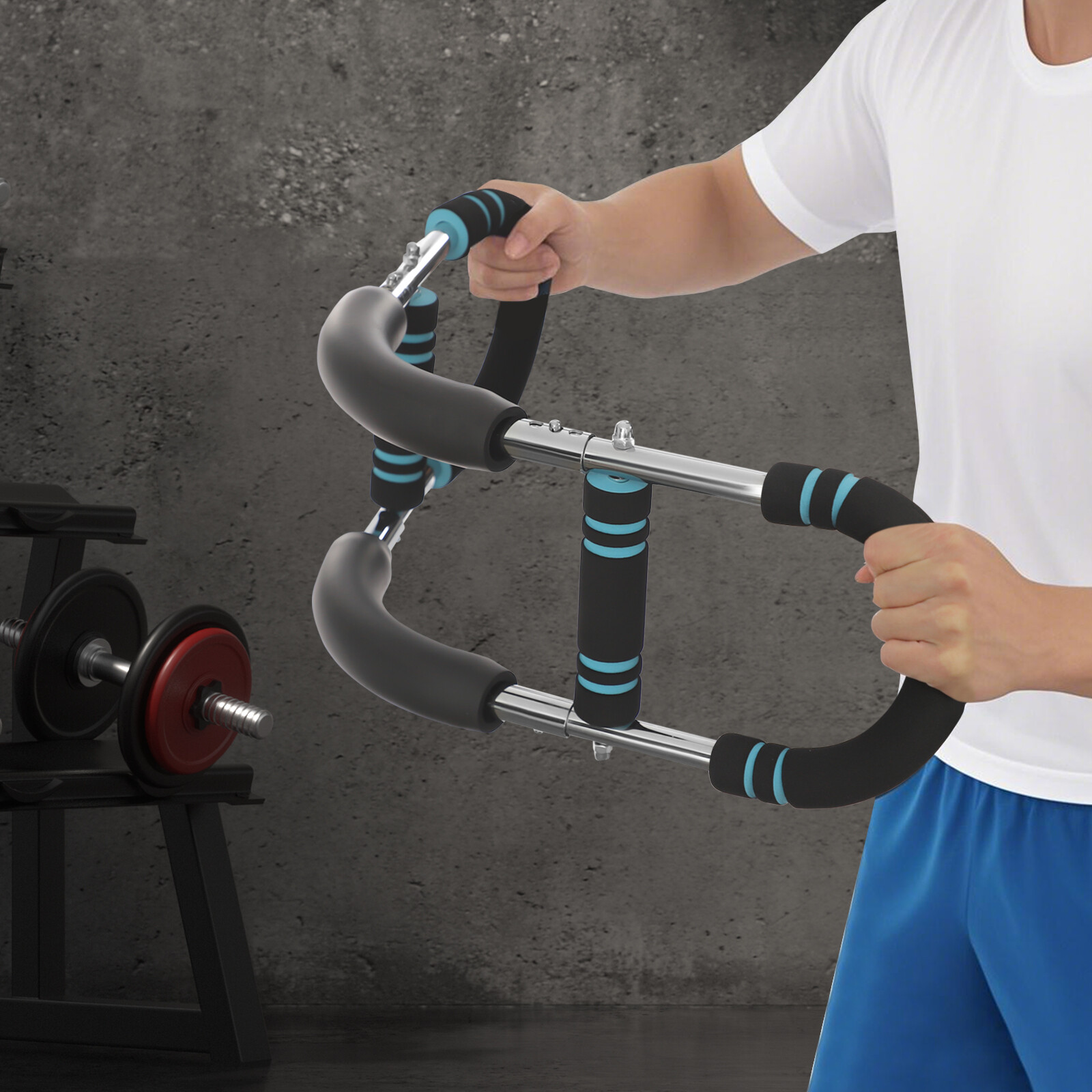 U-Shaped Adjustable Arm Exerciser for Upper Body Strength Training