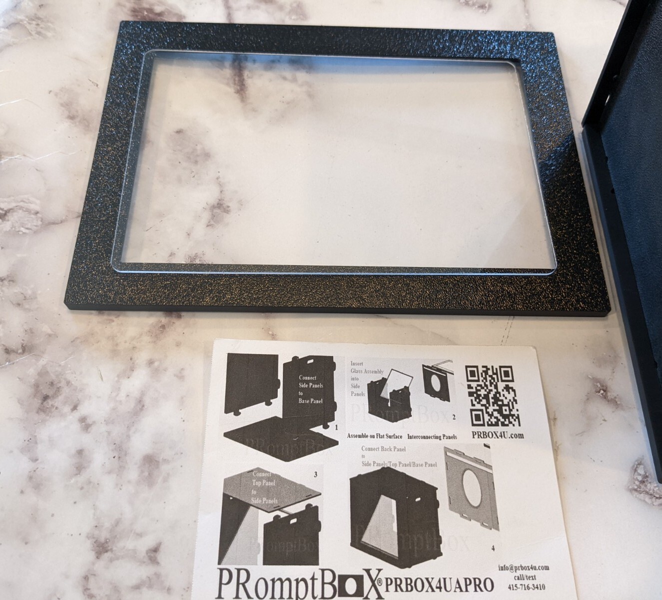 PRomptBox Compact Mobile Teleprompter PRBOX4UAPRO. No Mounting Hardware