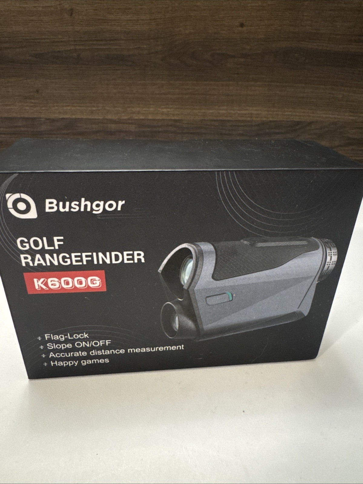 Bushgor Golf Rangefinder in Black. Model K600G. Golf, Hunting, Surveying. NIB