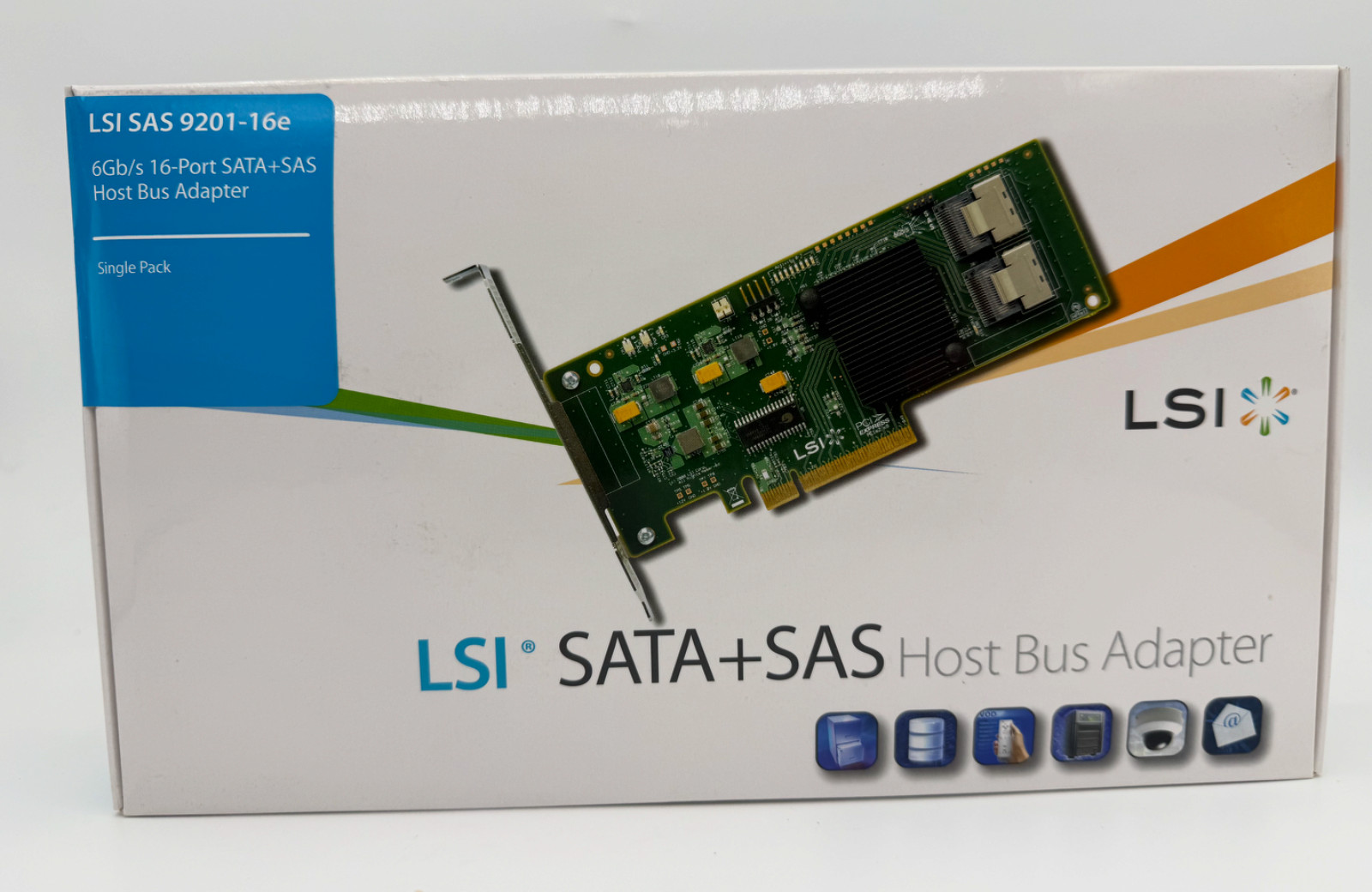 LSI SAS9201-16E H5-25379-00K 16-Port 6Gb/s SAS HBA Controller Card - NEW IN BOX