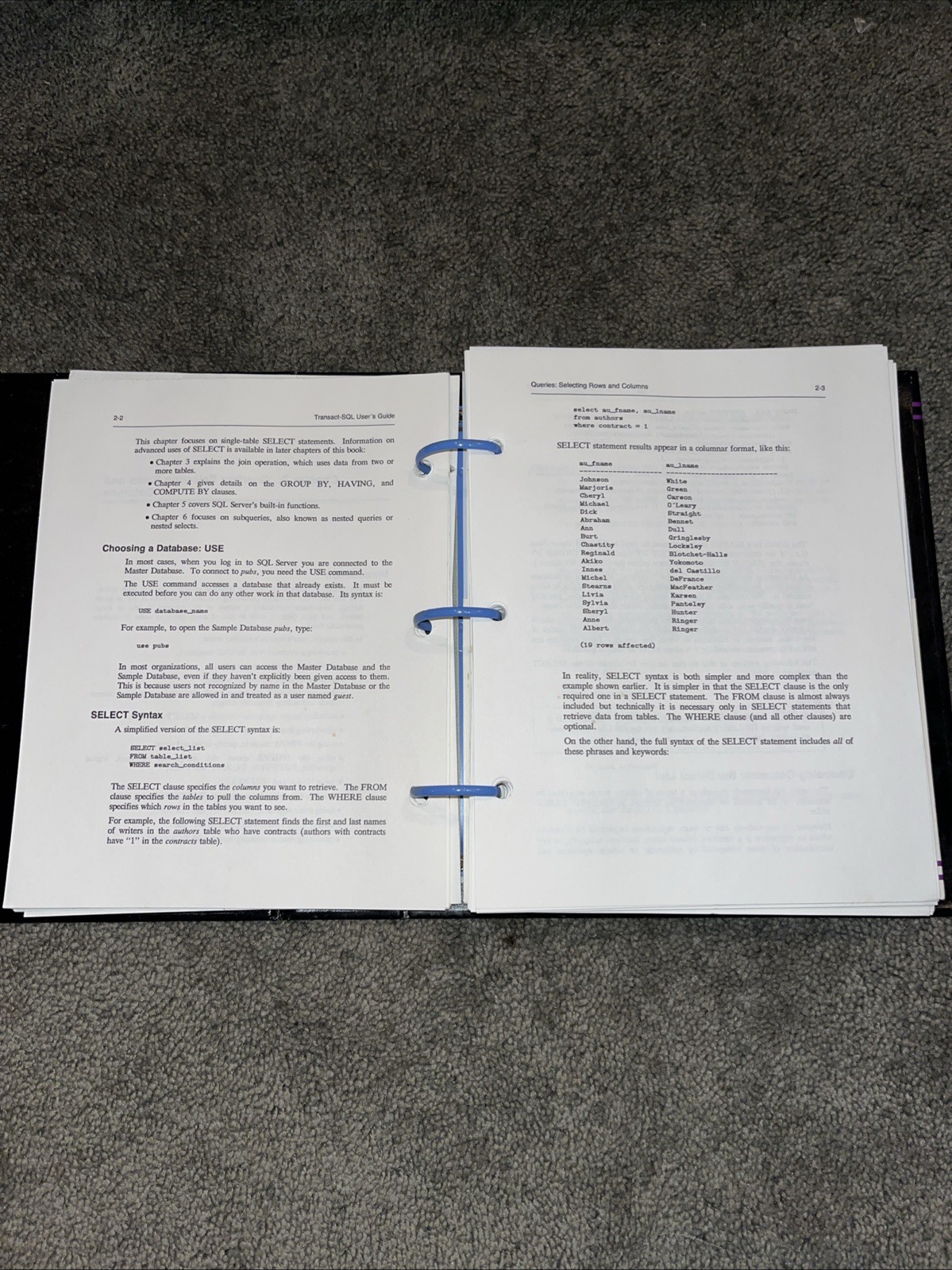 Sybase Transact-SQL User’s Guide, Vintage 1992. Before merging into SAP.