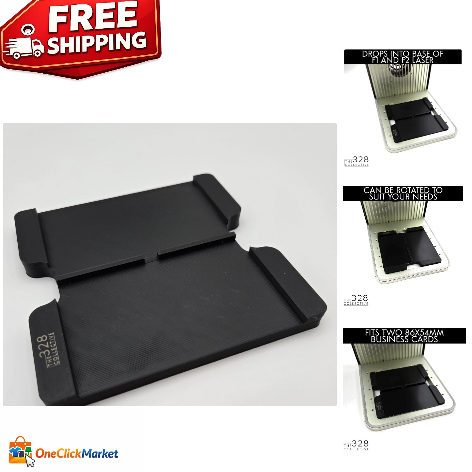 Durable PLA+ Business Card Engraving Jig for xTool F1 & F2 - Accurate & Reliable