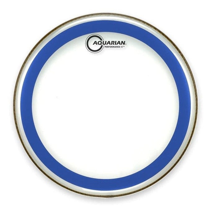 Aquarian Performance II Clear Drumhead 13" w/Blue Ring