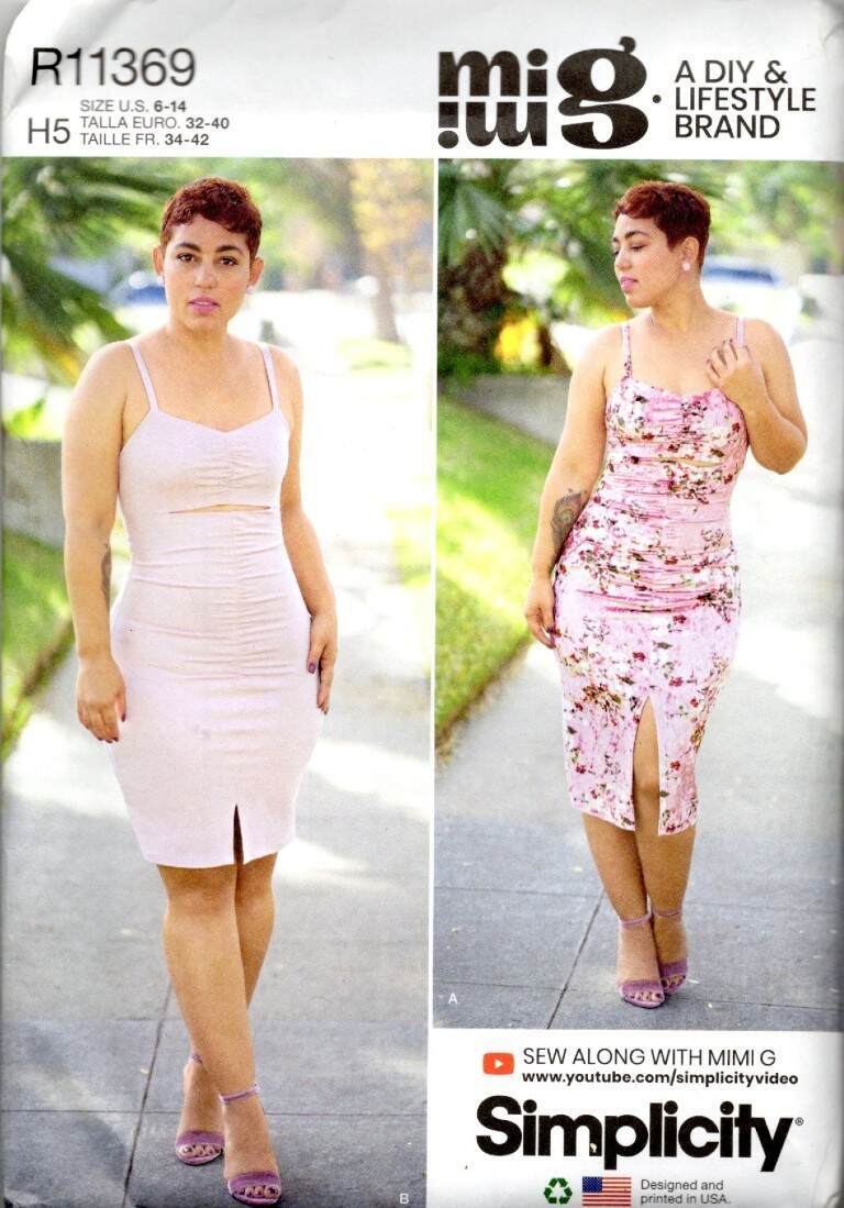 11369 SIMPLICITY MISSES' KNIT DRESS 2 LENGTHS SZ 6-14