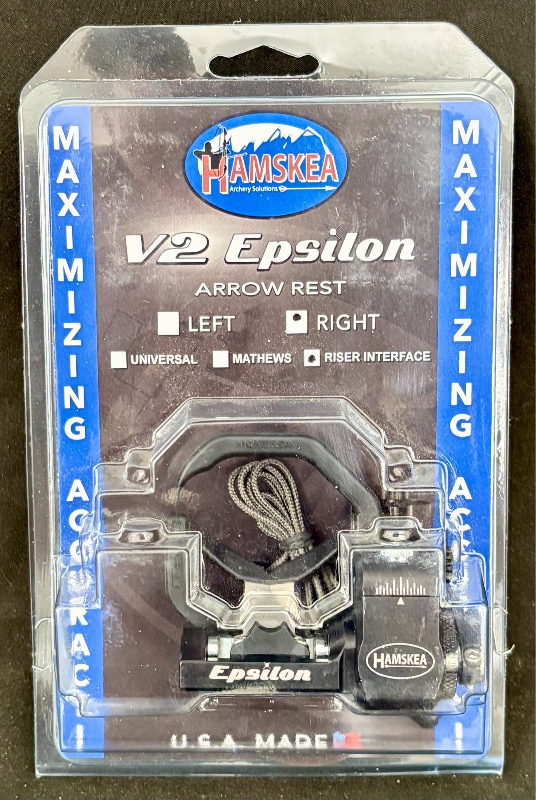 Hamskea V2 Epsilon Arrow Rest Riser Interface Mount Right Hand - Return Item
