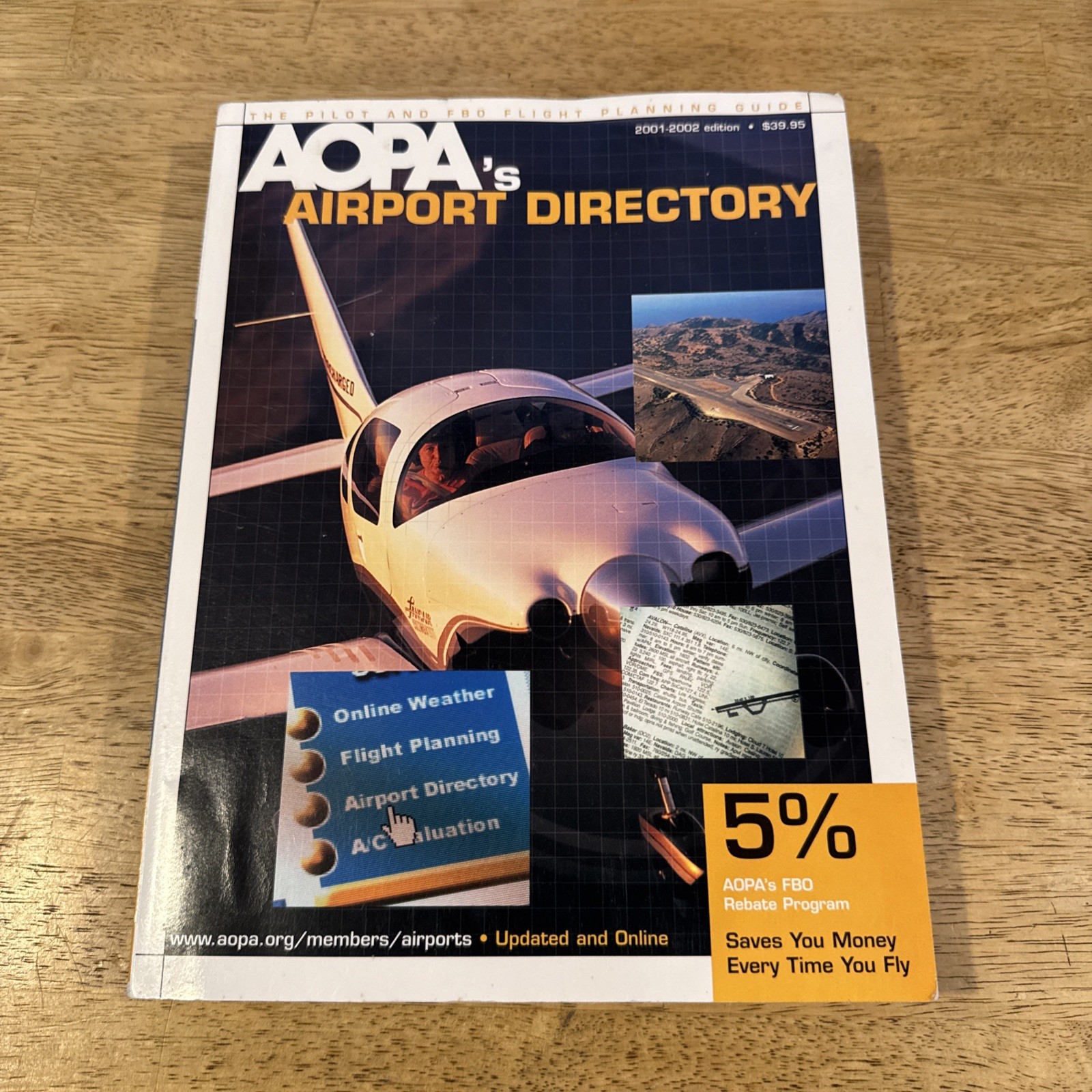 AOPA Airport Directory 2001-2002 Edition Paperback Pilot Flight Planning Guide