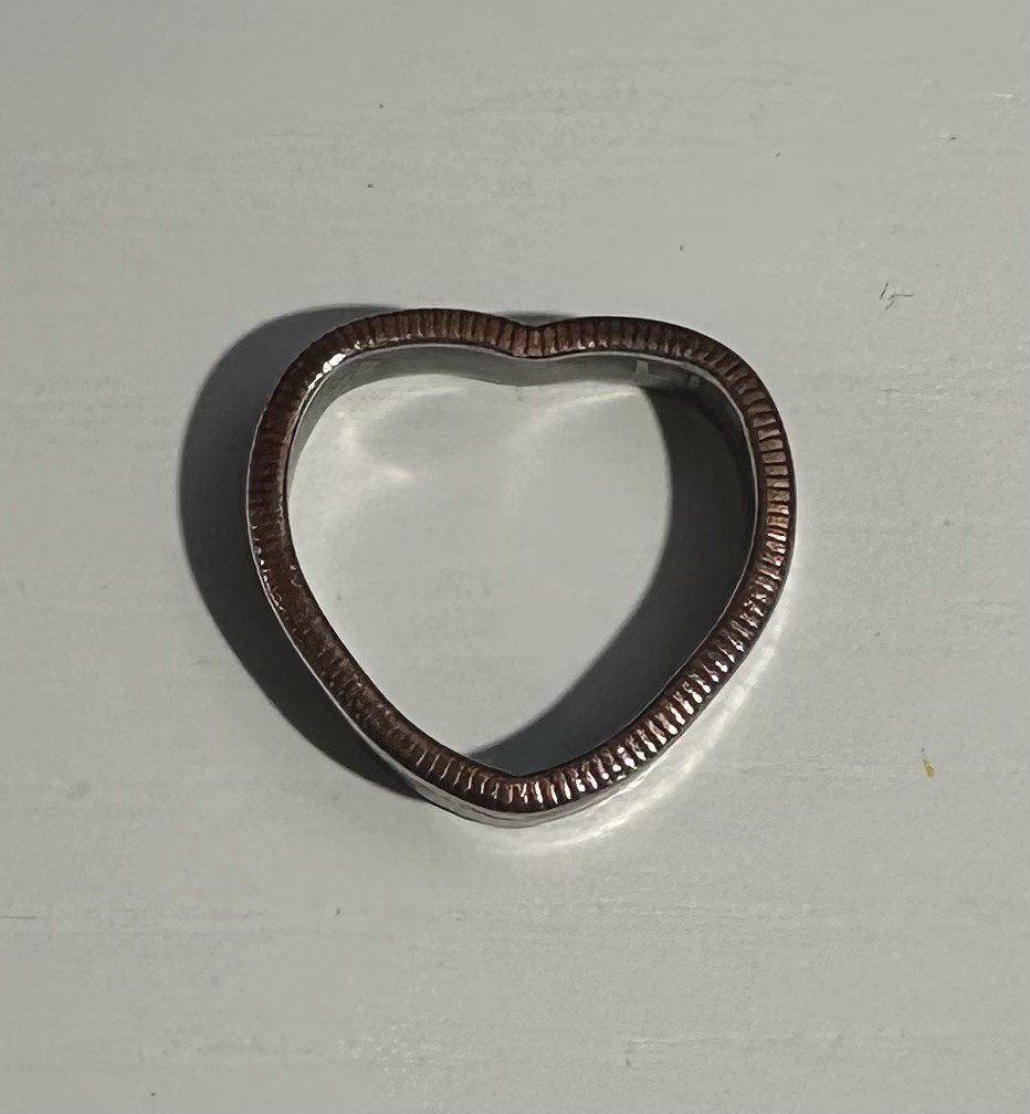 Quarter  Heart Pendant