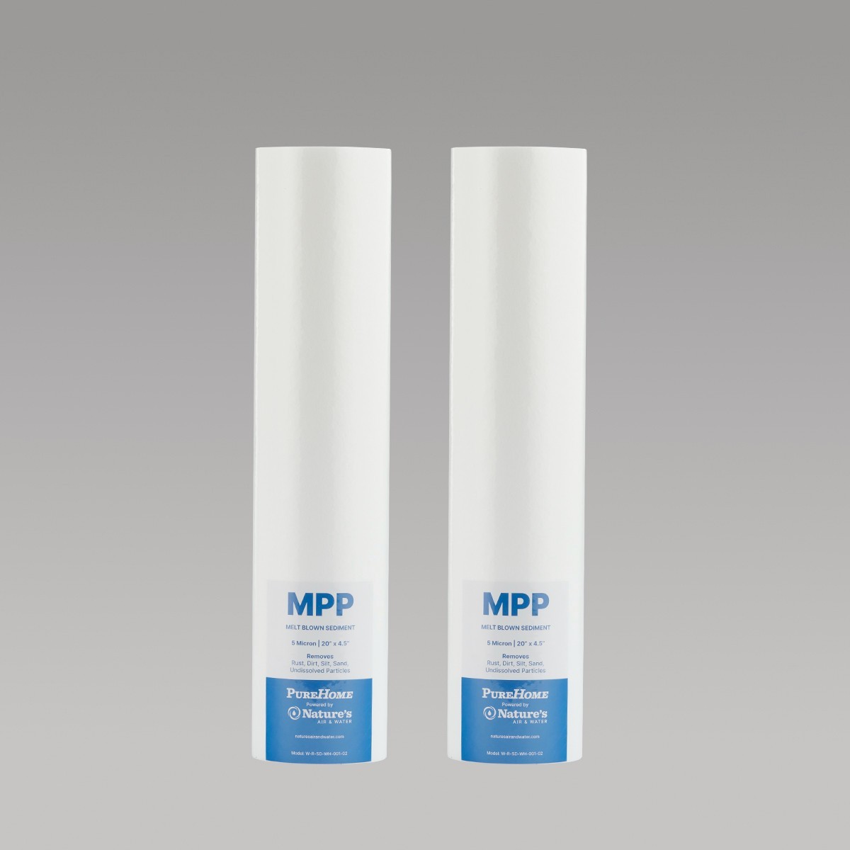 20" x 4.5"  5 micron MPP Sediment Whole House Water Filter Fits all Big Blue