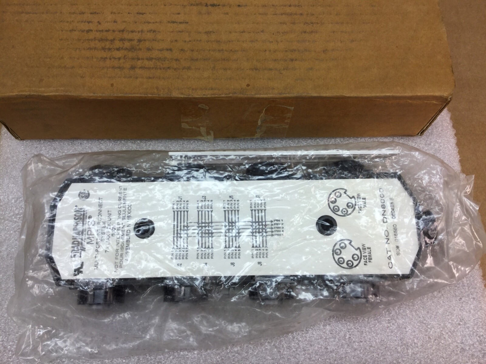 BRAD HARRISON DN8000 8 PORT INTERCONNECT SYSTEM 7A 600V MPIS NEW IN BOX