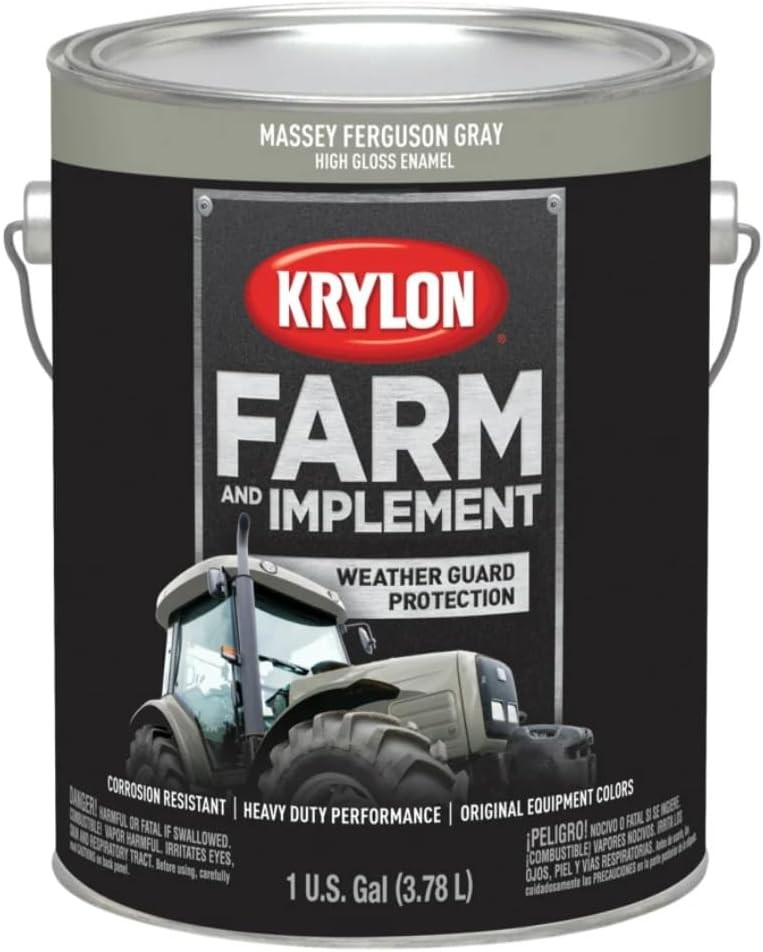 Krylon 2031 Massey Ferguson Gray (MF Gray) Farm & Implement Quart