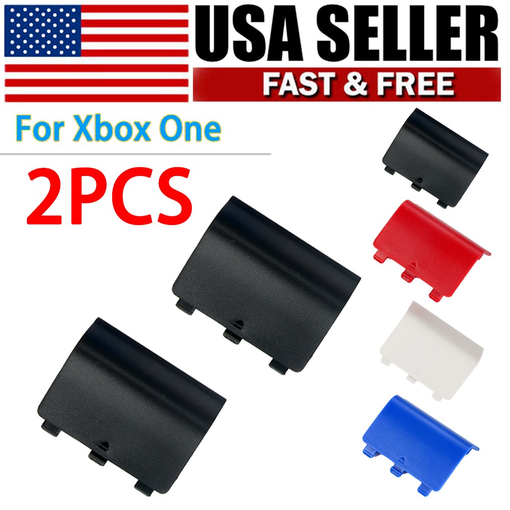 Replacement Battery Door for Xbox One Controller White Back Cover Case X1 Model