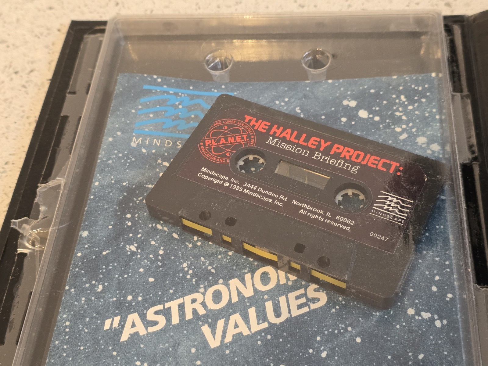 Commodore 64 The Halley Project Mission In Solar System Software Cassette