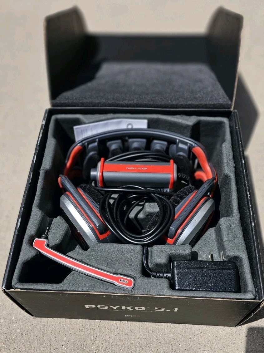 Psyko Audio 5.1 Directional Audio PC Gaming Headset PsykoWave Technology