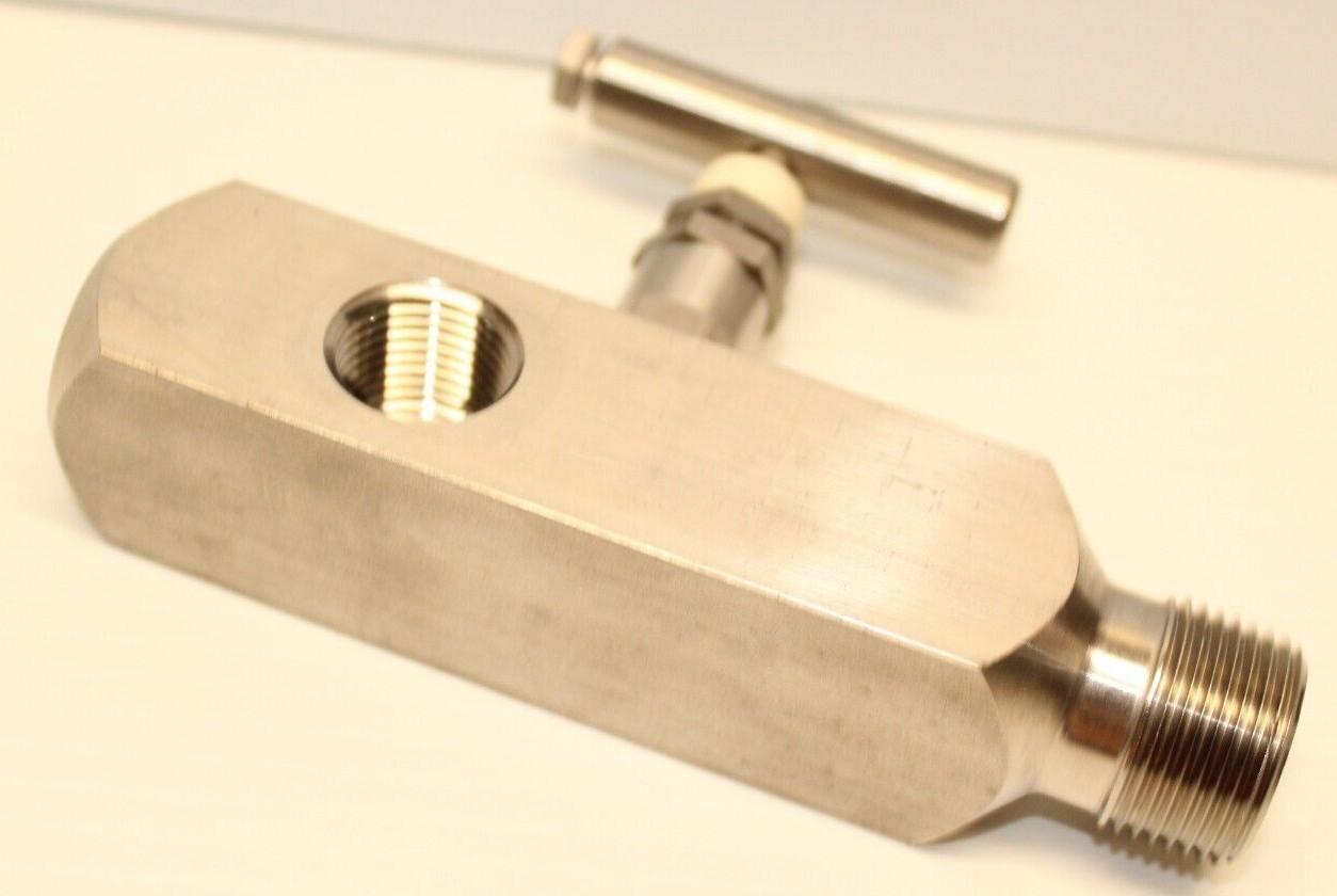 👀 NEW ✨ ANDERSON GREENWOOD M5VDS46 NEEDLE VALVE 3/4" x 1/2" 6000PSI 316 SS