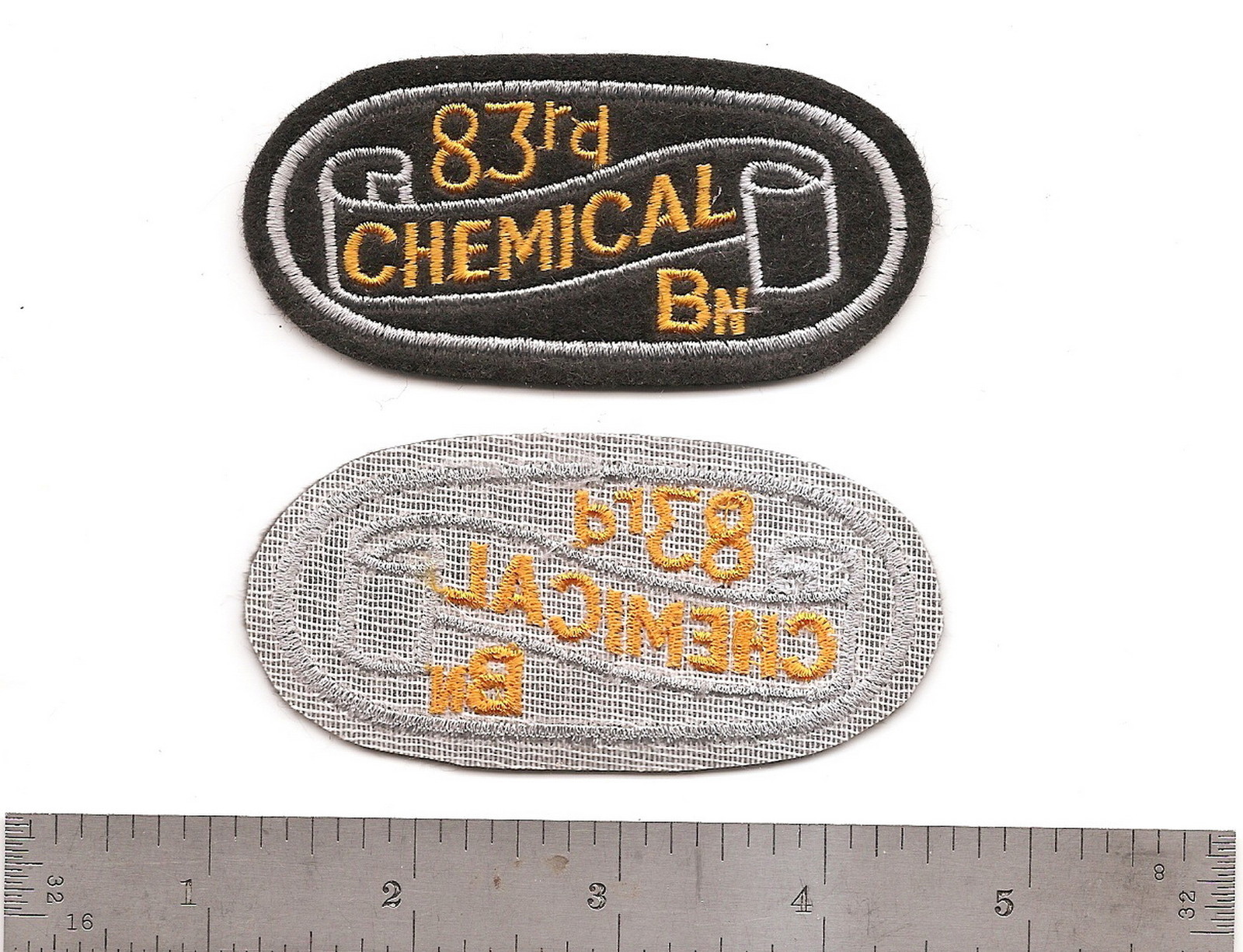 #077 US ARMY 83RD CHEMICAL BATTALION PATCH