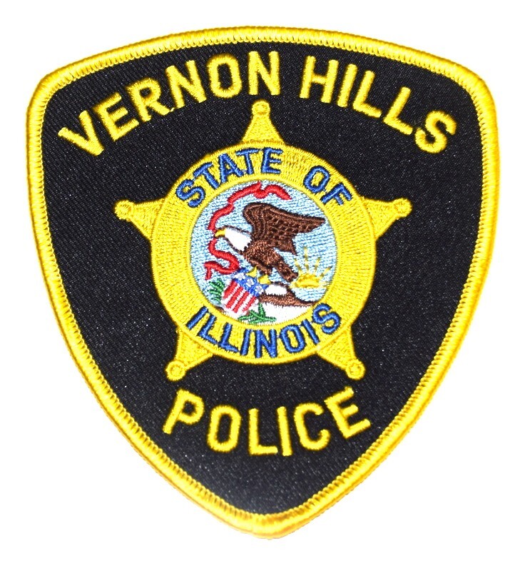 VERNON HILLS ILLINOIS IL Sheriff Police Patch STATE SEAL BANNER FLYING EAGLE SUN