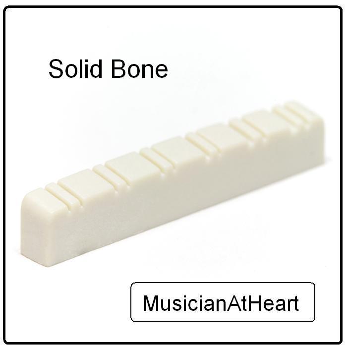 MusicianAtHeart REAL BONE NUT made for MARTIN 12 String Guitar - Pure Cowbone