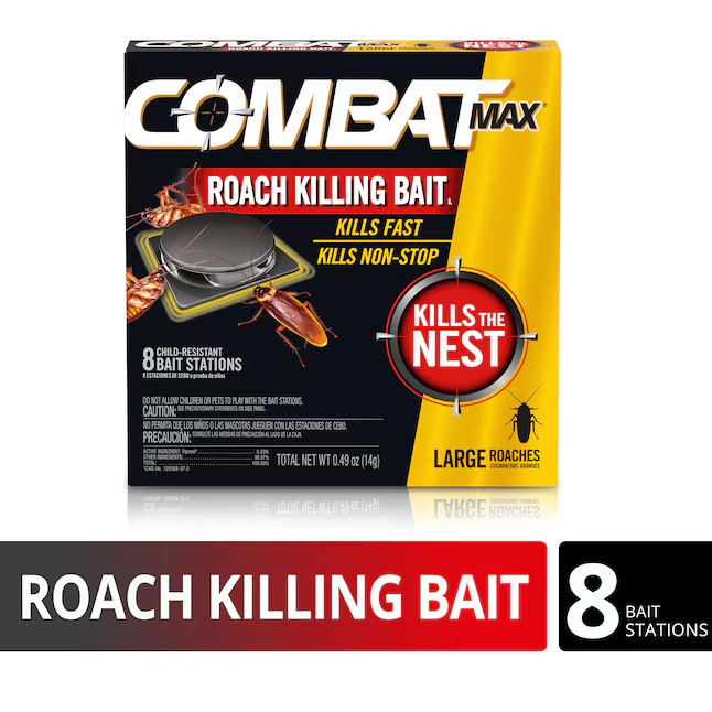 Combat Max Large Roach Killing Bait, 8 count (Pack of 1)